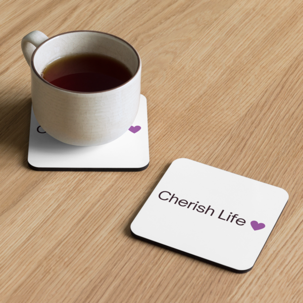 Cherish Life Logo Coaster - Image 3